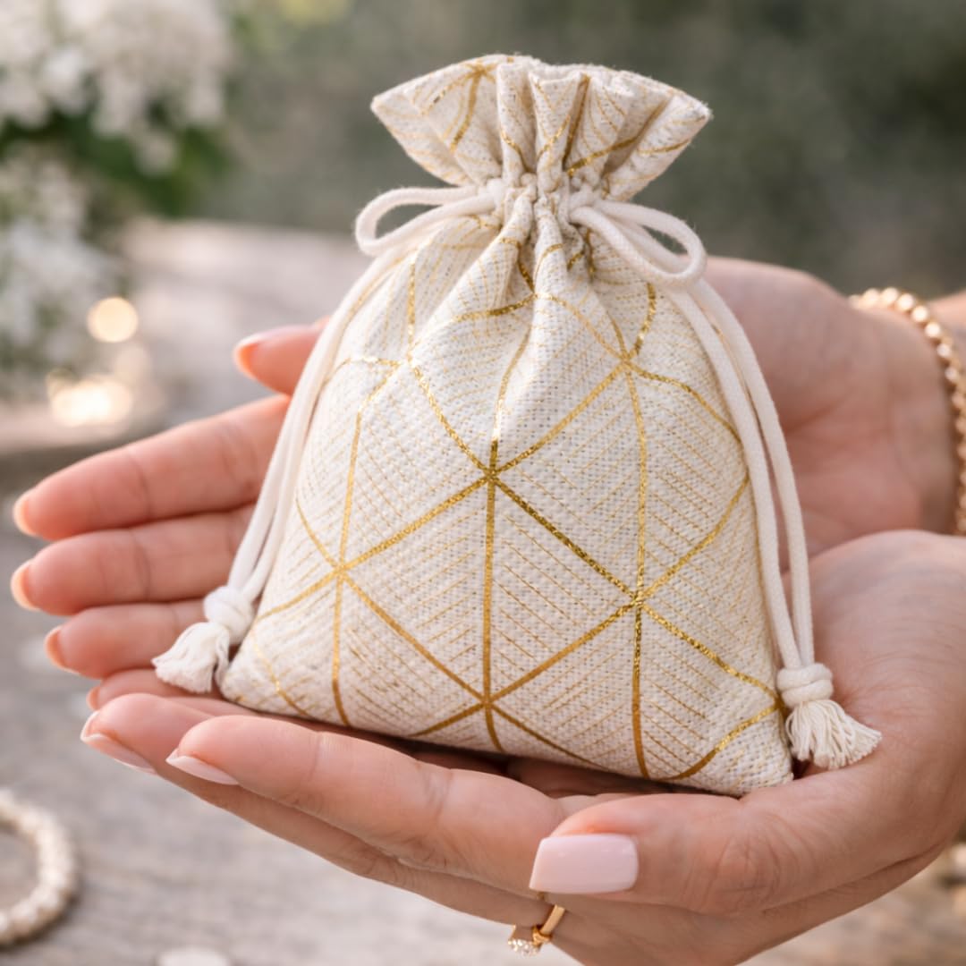 jute potli bags for wedding, return , festive gifting | eco friendly, handmade drawstring bags for wedding, haldi, jewelry, sweets, dry fruits, party favors | reusable & biodegradable jute potli bags for wedding, return , festive gifting | eco friendly, handmade drawstring bags for wedding, haldi, jewelry, sweets, dry fruits, party favors | reusable & biodegradable