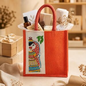 unisex jute canvas tote bag for men and women | reusable shoulder handbag for shopping, travel, lunch and daily use