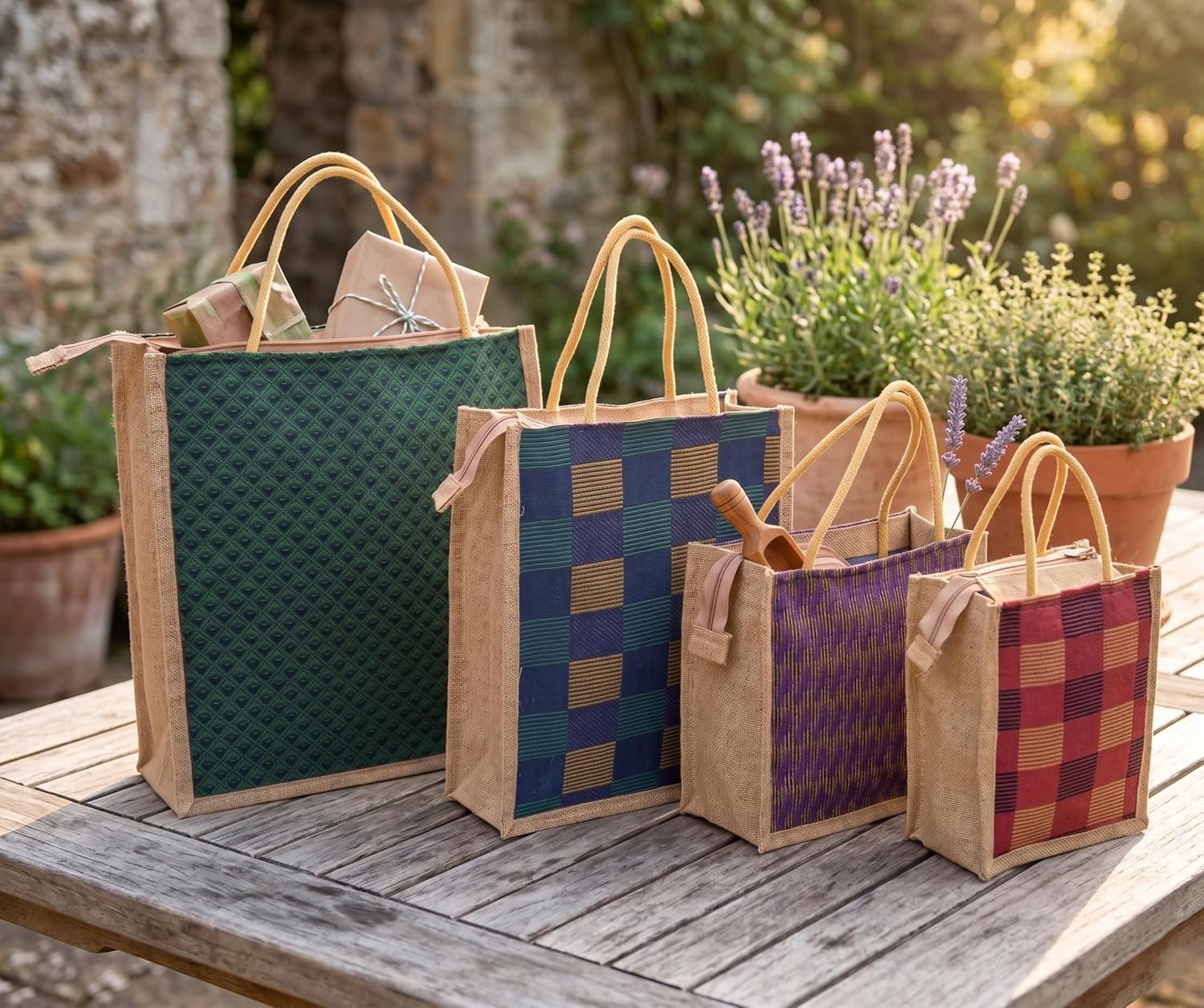 jute bags shopping bag eco friendly recyclable grocery bags set of 4 multipurpose jute bags in different sizes jute bags shopping bag eco friendly recyclable grocery bags set of 4 multipurpose jute bags in different sizes