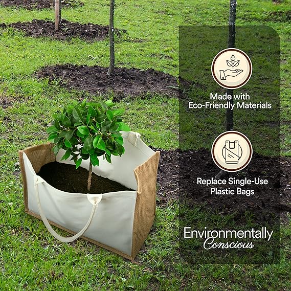 10 pack burlap jute tote bags with handles – reusable white & khaki canvas gift bags for shopping, wedding & diy use 10 pack burlap jute tote bags with handles – reusable white & khaki canvas gift bags for shopping, wedding & diy use