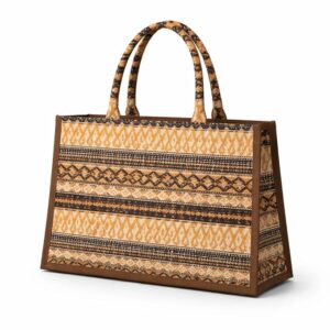 premium printed jute tote bag for women – stylish reusable handbag with strong handles | eco friendly shopping & travel carry bag | spacious & durable daily use tote